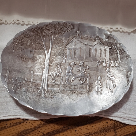 Vintage "Amish One Room School House" Hand Forged Aluminum-Wendell August Forge - Picture 3 of 6